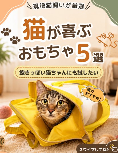 Instagram投稿 猫のおもちゃ