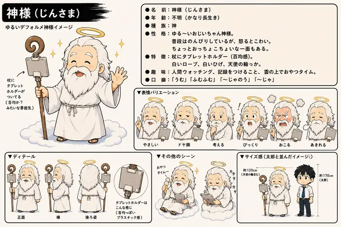 キャラクターの設定シート