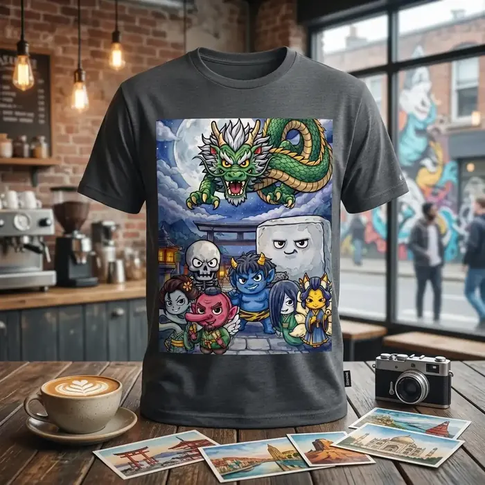 イラストを載せたTシャツ