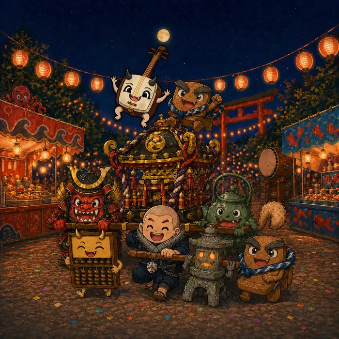 キャラクターを集めた裏表紙