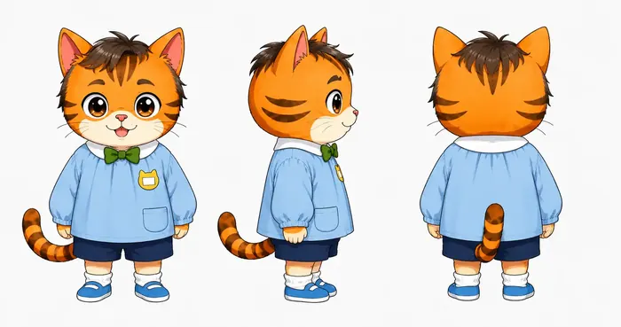 同じキャラクターの描き分け